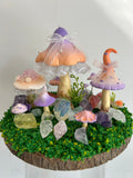 Harmony Bloom — Handmade Mushroom Forest with Natural Crystals