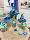 Mushroom Terrarium DIY Kit | Crystal Focus Series